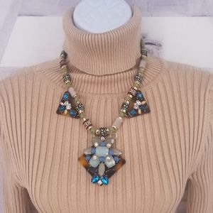 Necklace Statement Blue Stone Jewelry Statement Ne